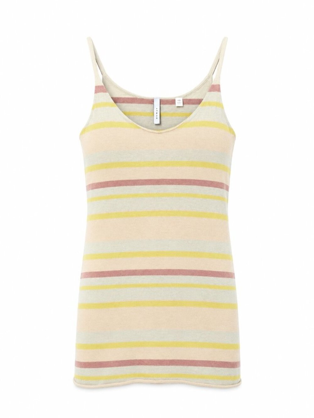 IISLI New York 100% Cashmere Long Striped Tank Top Pastel Size P/TP